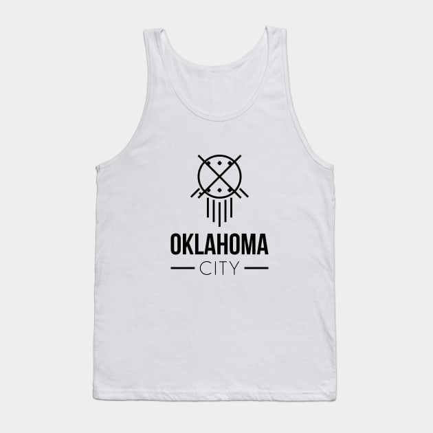 Oklahoma City - Black Tank Top by Jahshyewuh